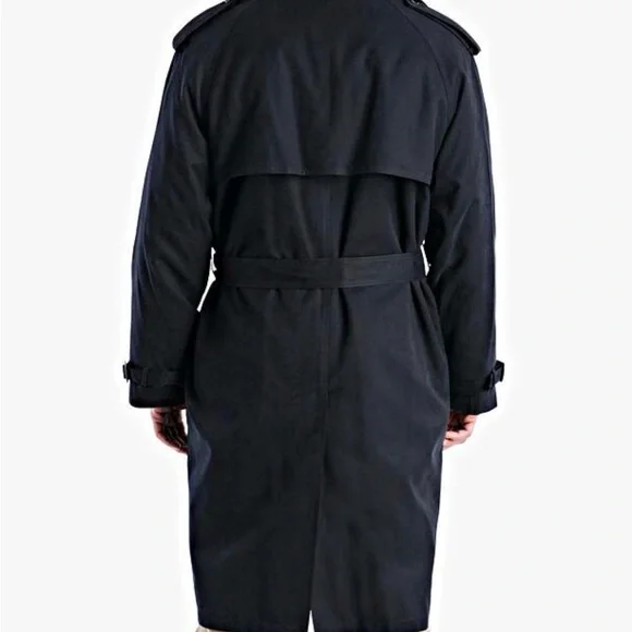 London Fog Men's Charcoal Trench Coat - Picture 2 of 9